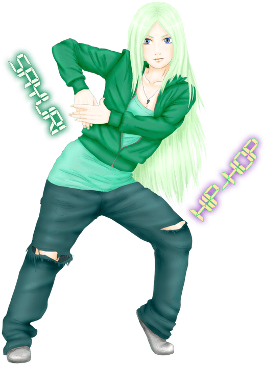 Dancing Anime Girl Gif Transparent - Anime Girl Hip Hop Dancer (600x848), Png Download