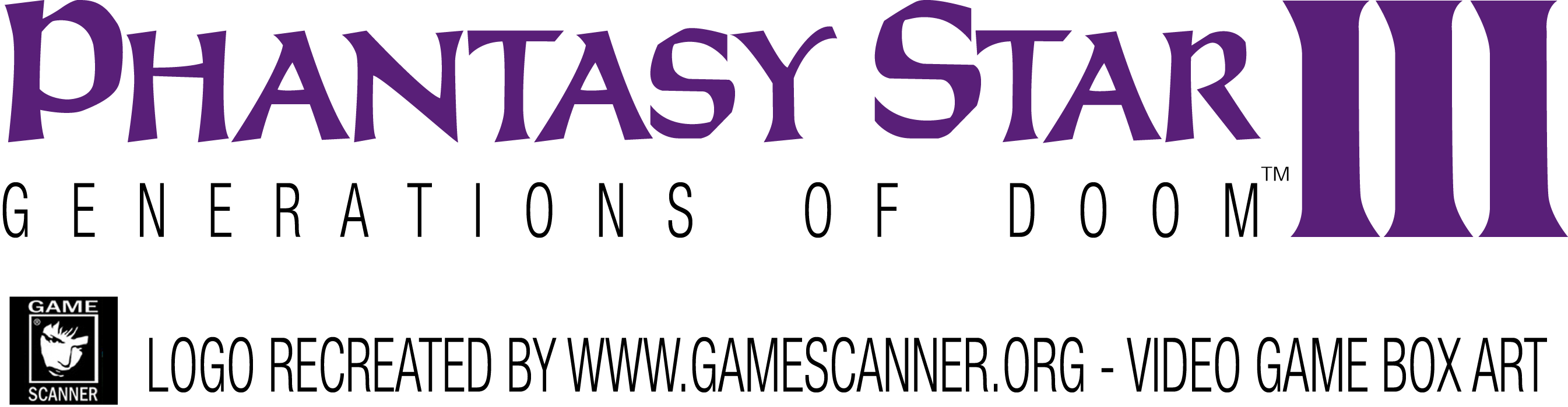 View Original Image - Phantasy Star Iii Logo (2690x699), Png Download