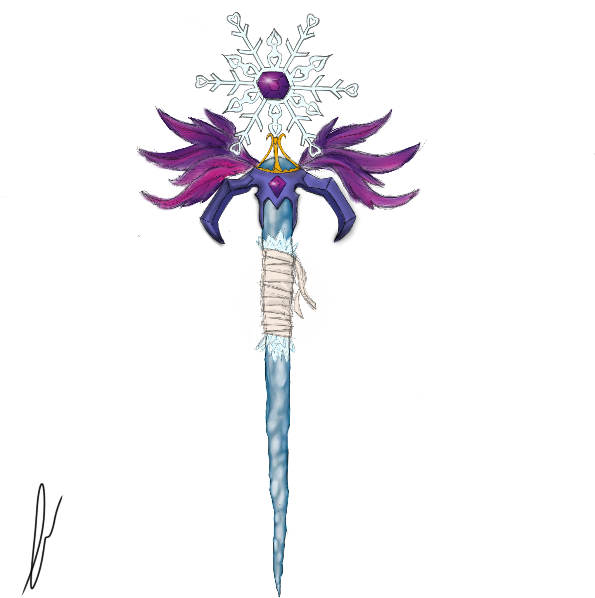 09878eb3cafd - Crystal Staff Png (2048x2048), Png Download