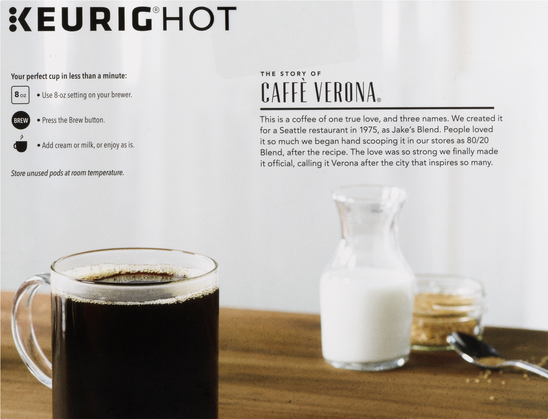 Starbucks Caffe' Verona Ground Coffee K-cup Dark Roast - Starbucks French Roast Coffee 32 K Cups (1800x1800), Png Download