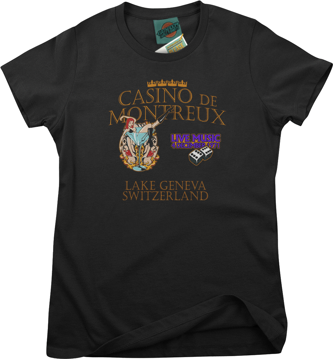 Deep Purple Smoke On The Water Casino De Montreux Inspired - Ac Dc Shoot To Thrill T Shirt (1140x1200), Png Download