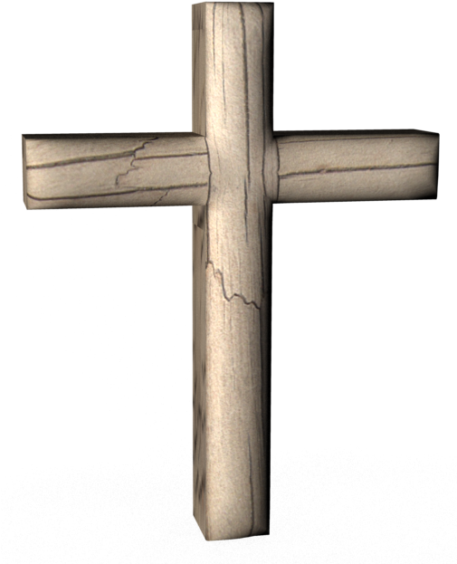Wooden3d Cross - Cross (504x649), Png Download