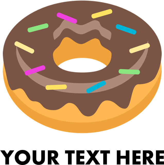 Emoji Donut Personalized Baby Blanket - Transparent Background Wine Emoji (700x700), Png Download