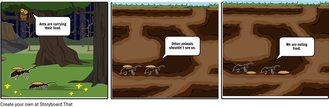 Ant - Cartoon (1164x385), Png Download