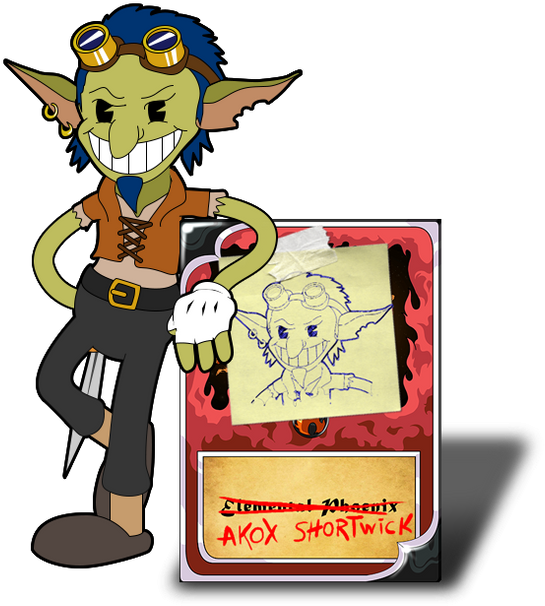 Akoxcard - Cartoon (640x788), Png Download