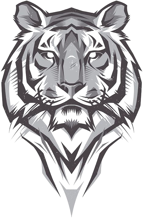 Tiger Png Logo - Tiger Totem Pole Drawing (564x797), Png Download