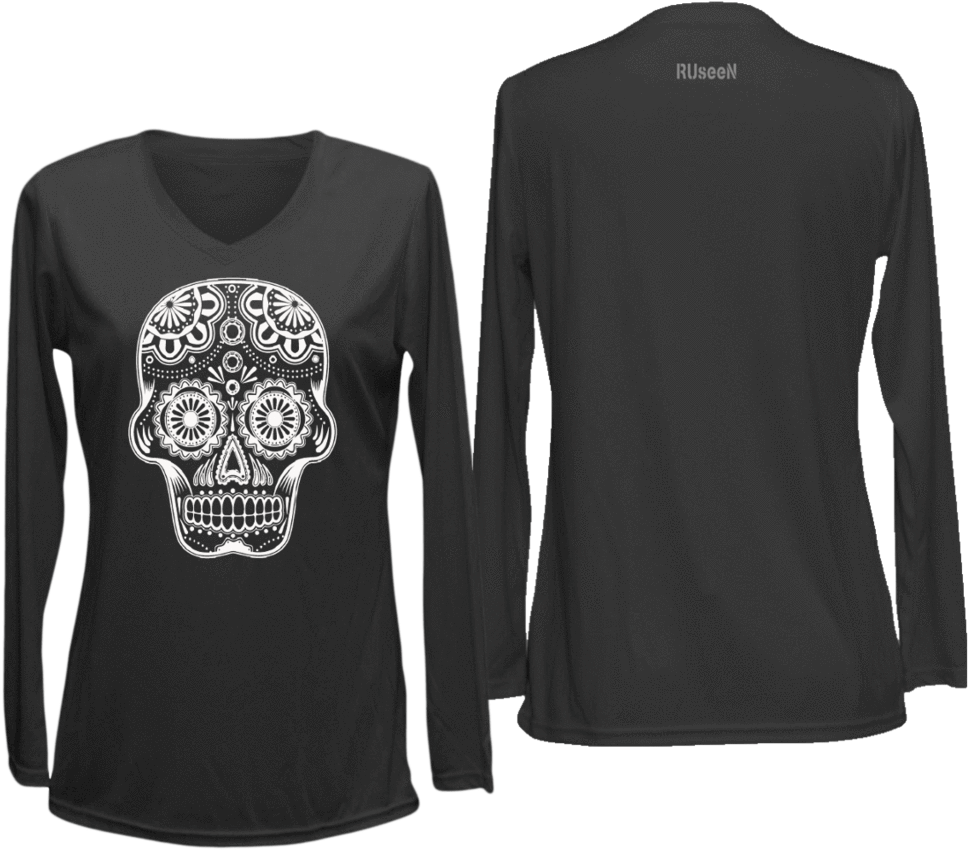 Women's Reflective Long Sleeve Shirt - Long Sleeve Shirt Running Women (1024x896), Png Download