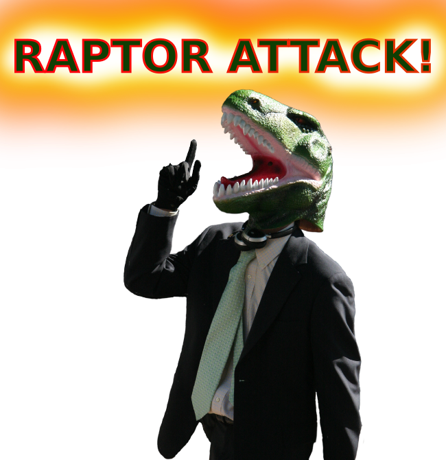 Raptor-attack - Tyrannosaurus (650x670), Png Download