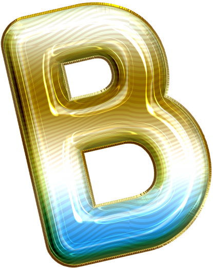 Balloon Style Letter B - Electric Blue (866x650), Png Download