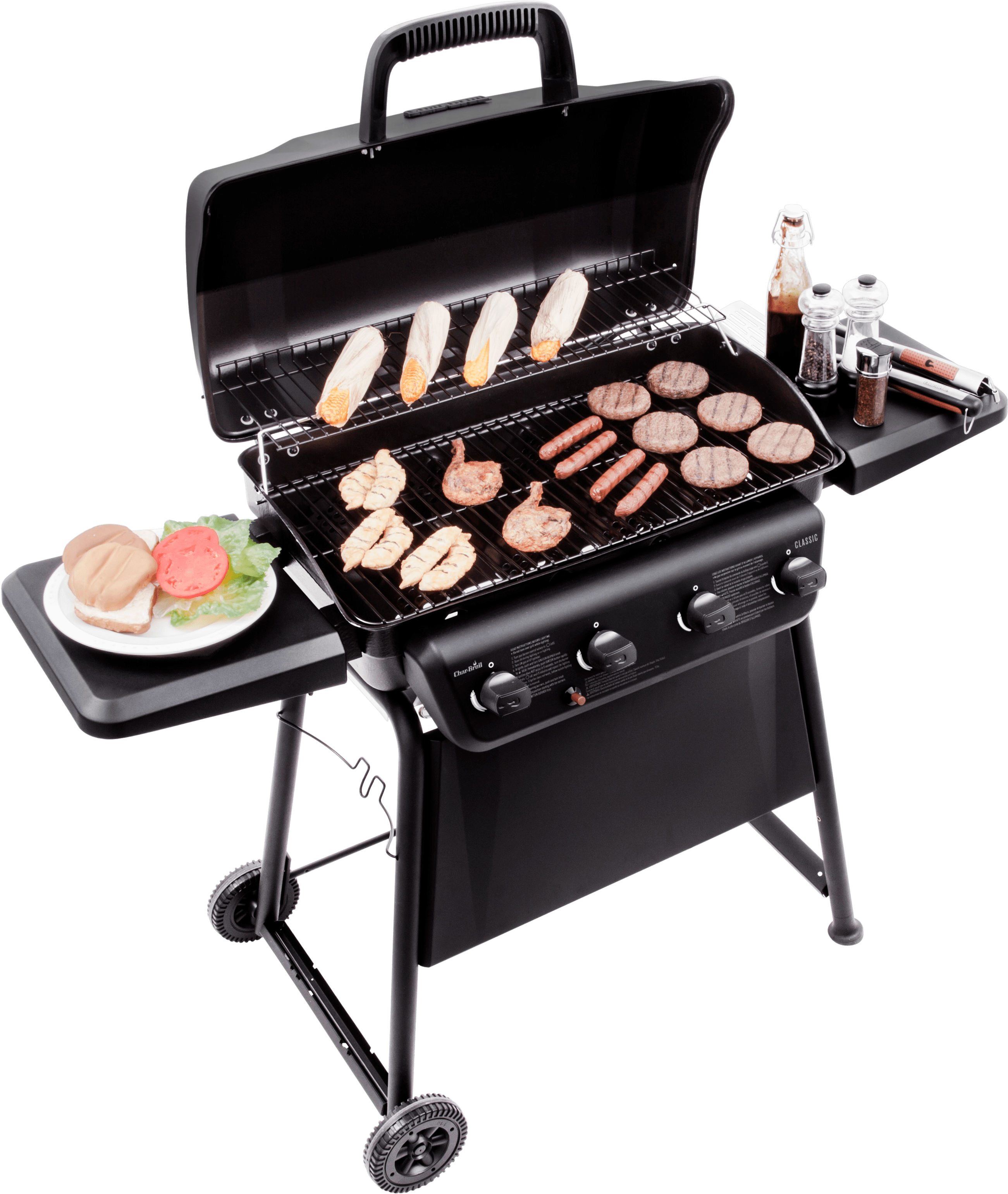 Made To Cook - Char Broil Classic 3 Burner (3225x3225), Png Download