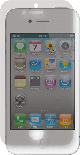 Pellicola Silicone Antiriflesso Apple Iphone 4/4s - Apple Mobiles Price List (555x642), Png Download