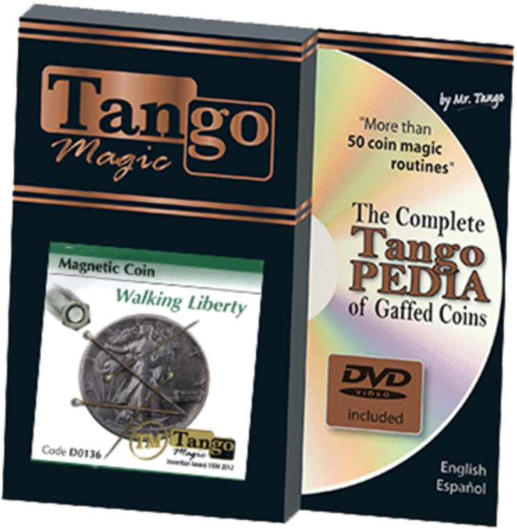 Details About Magnetic Coin Walking Liberty By Tango - Scotch Soda Euro Tango (800x800), Png Download