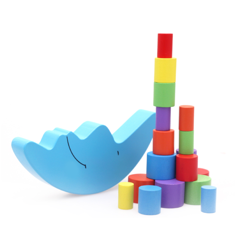 Balance Beam Moon Pattern Wooden Kids Toy - Toy (900x1200), Png Download
