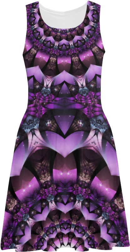Fairy Flower Purple Stars Mandala Atalanta Sundress - Active Tank (1000x1000), Png Download
