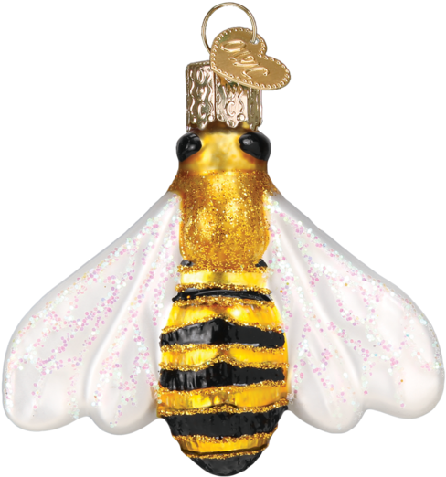 Honey Bee Christmas Ornament - Honey Bee (582x582), Png Download