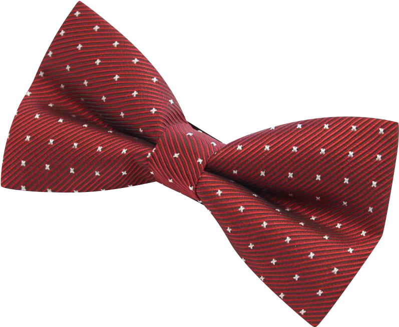 White Spotted Red Bow Tie (1000x1000), Png Download