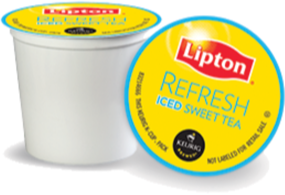 Lipton Refresh Iced Sweet Tea K-cup 22/box - Lipton (850x850), Png Download
