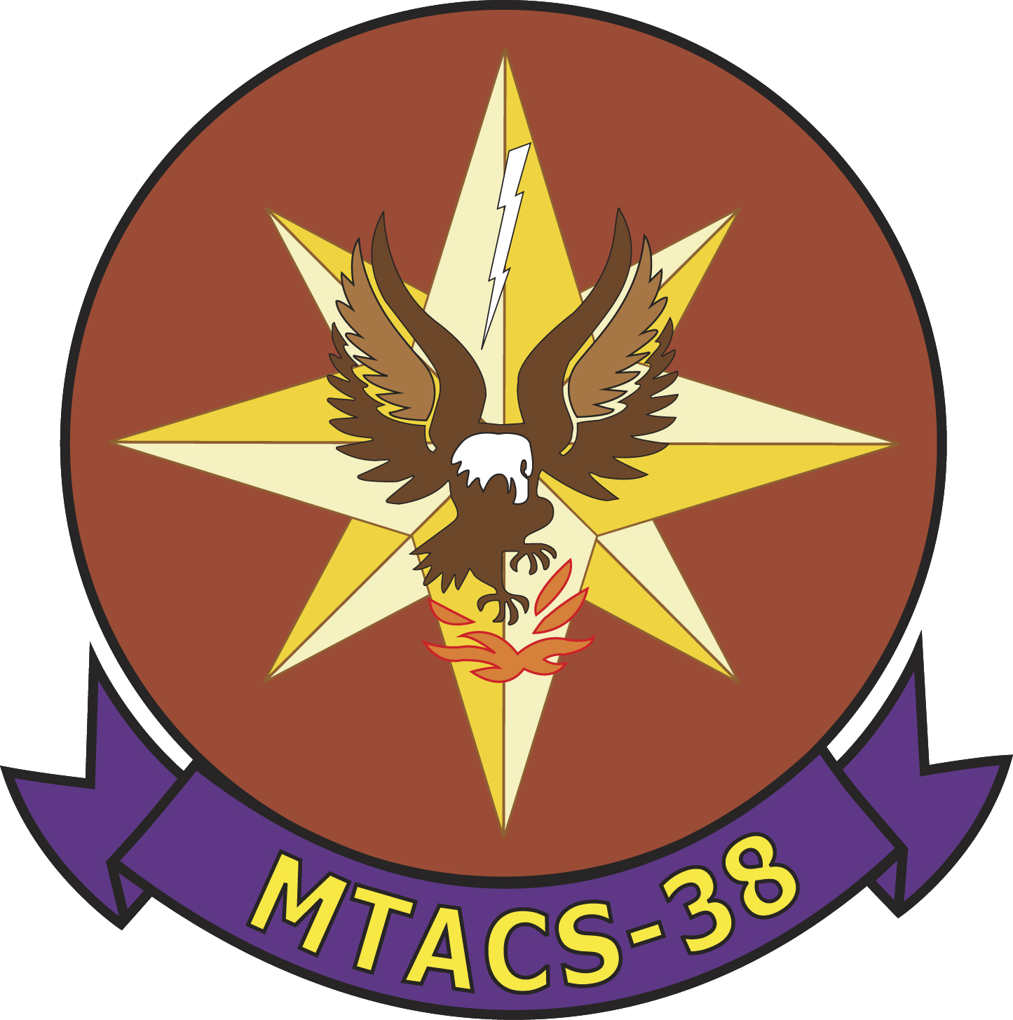 Mtacs-38 Insignia - Mtacs 38 Logo (1445x1455), Png Download