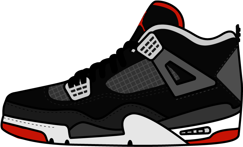 drawing jordan 4