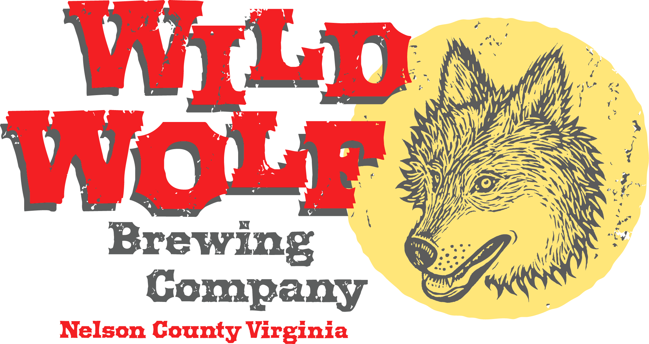 Ww Logo Transparent Gray 1 - Wild Wolf Brewing Logo (2123x1128), Png Download