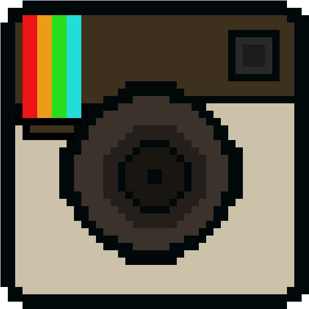 Instagram Logo - Pixel Art (840x810), Png Download