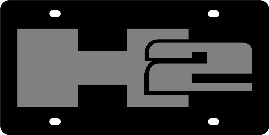 Hummer H2 Black License Plate - Colorfulness (900x500), Png Download