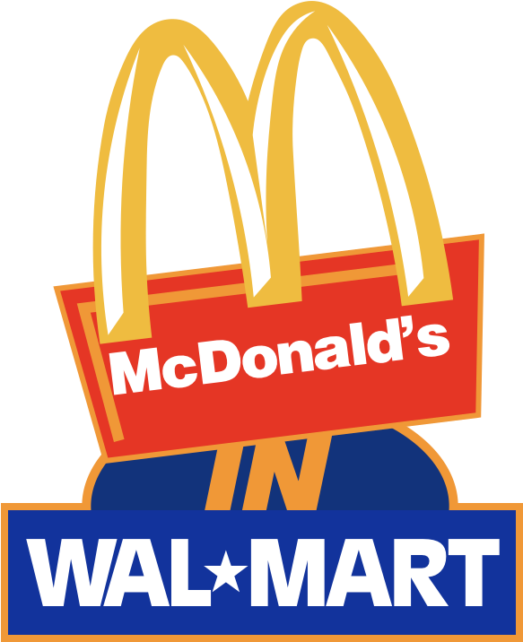 Temporary Mcd's / Wal Mart 1992 Logo Remastered Ideas - Walmart (650x736), Png Download