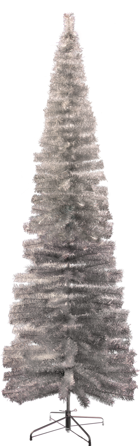 Silver Pencil Tree - Christmas Tree (1024x1536), Png Download
