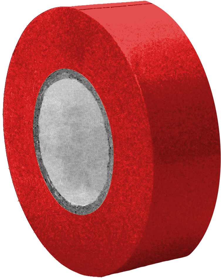 25mm X 33m Pvc Tape Red - Circle (1000x1000), Png Download