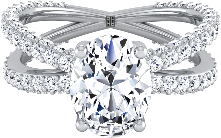 Rose Gold Princess Cut Diamond Engagement Ring (1024x1024), Png Download