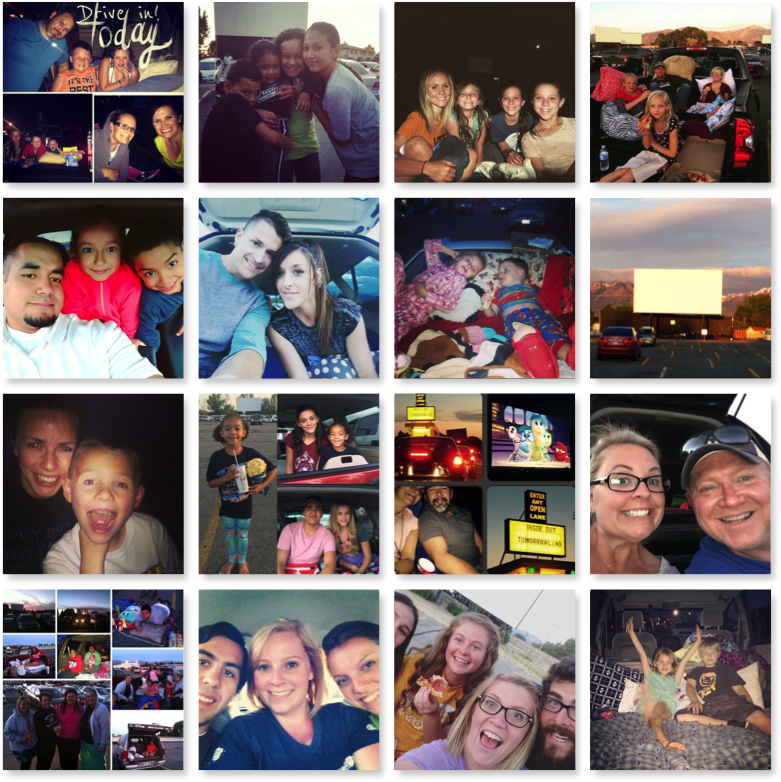 Redwood Drive In Theatre - Collage (800x800), Png Download