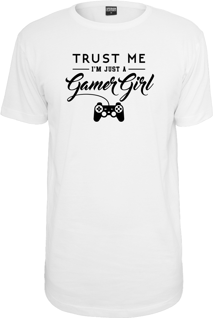 Geek Revolution Gamer Girl T-shirt Urban Classics Long - T-shirt (1044x1044), Png Download
