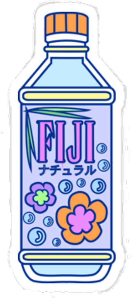 #fiji #bottle #water #pixel - Aesthetic Fiji Water Bottle (1024x983), Png Download
