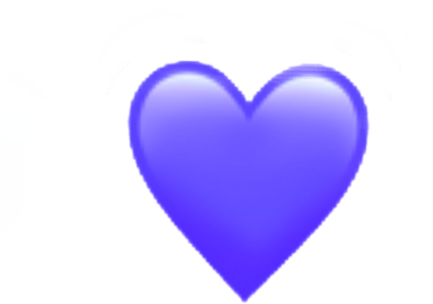 #heart #hearts #cute #love #rainbow #musically #tiktok - Purple Heart Emoji Png (1024x1014), Png Download