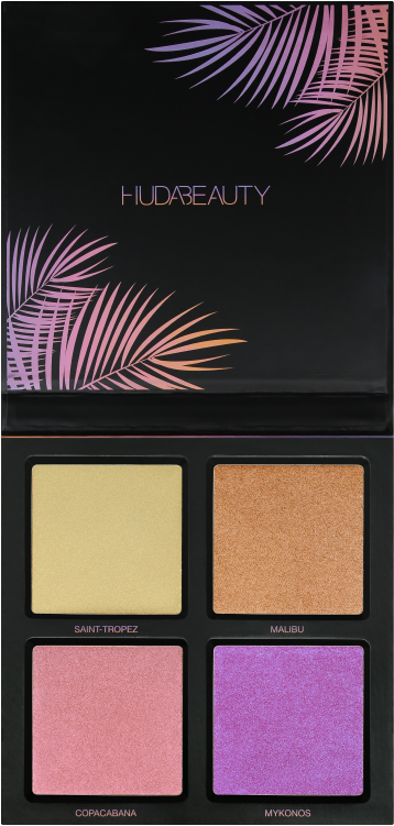 huda summer highlighter palette