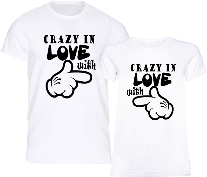 Couple Shirt Png - Couple T Shirt Print (700x700), Png Download