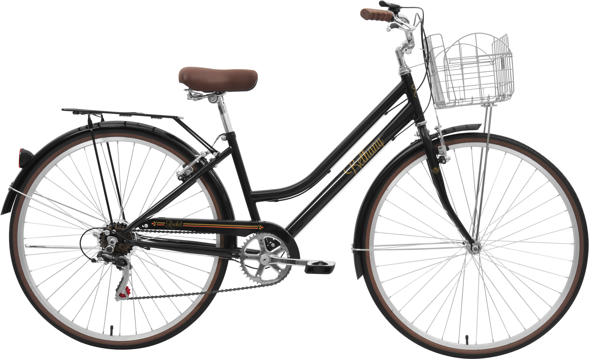 19 Rocket Bethany - Vintage Bike Carrier Basket (2048x1360), Png Download