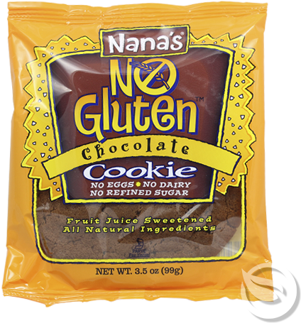 Nana's, Galletas De Chocolate Sin Gluten, Leche O Huevo, - Whole Grain (600x700), Png Download