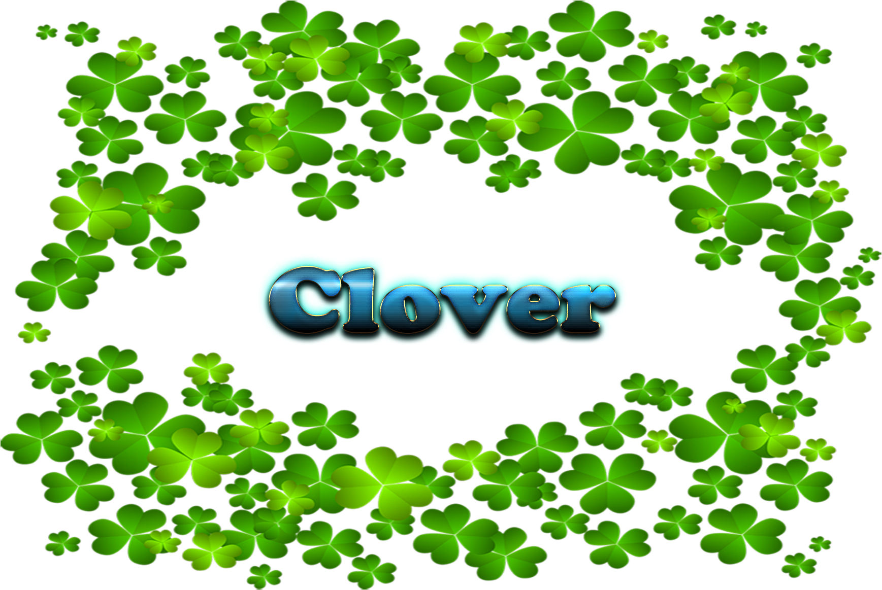 Four Leaf Clovers Clip Art (1920x1200), Png Download