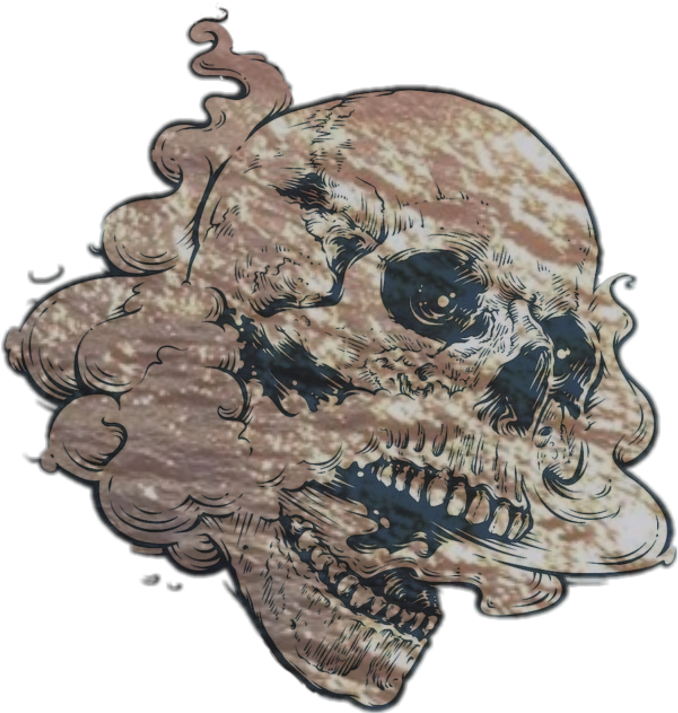 #skull #dead #head #smoke #effect - Skull (1024x1024), Png Download