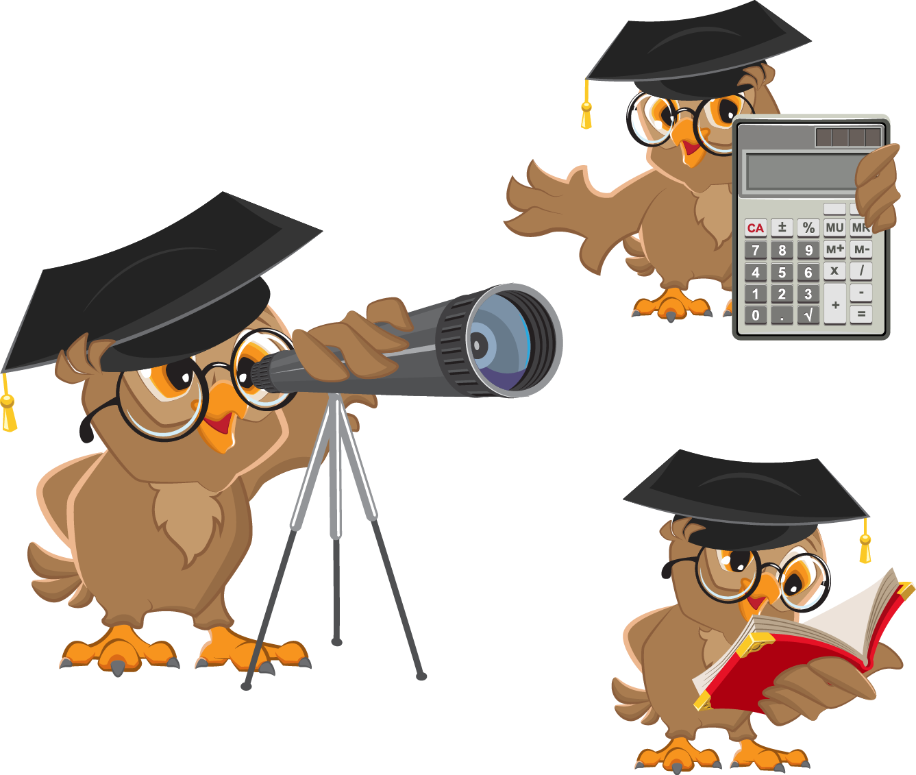 Astronomer Cartoon Clip Art (1337x1131), Png Download