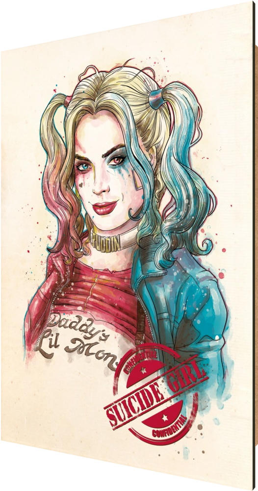 Suicide Girl, Harley Quinn, Joker, Suicide Squad, Batman, - Illustration (535x1010), Png Download