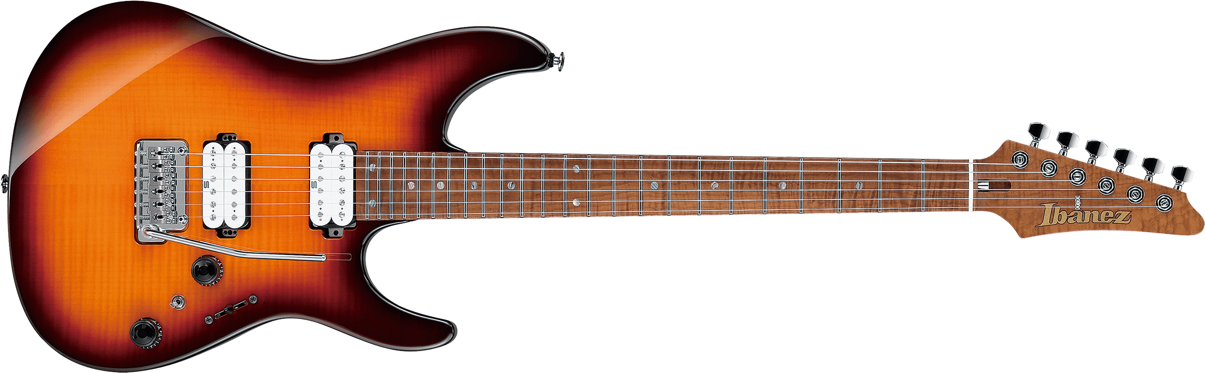 Regal Brown Burst - Ibanez Az2402 (2600x862), Png Download