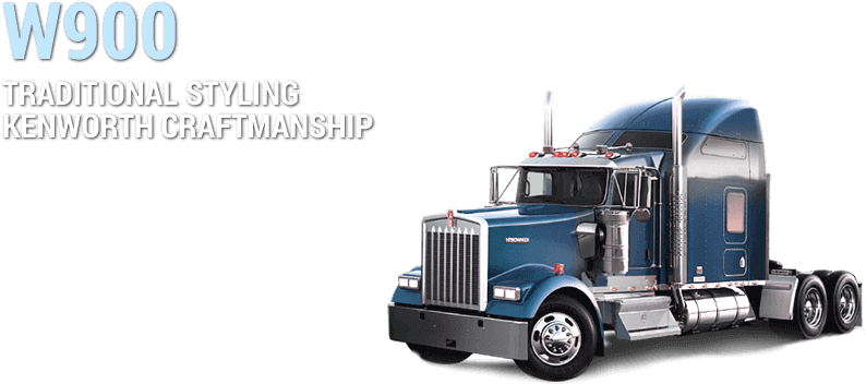 Kenworth W900 - Trailer Truck (870x450), Png Download