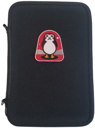 Star Wars Last Jedi Porg Pinfolio Perfect Way To Carry - Cartoon (498x664), Png Download