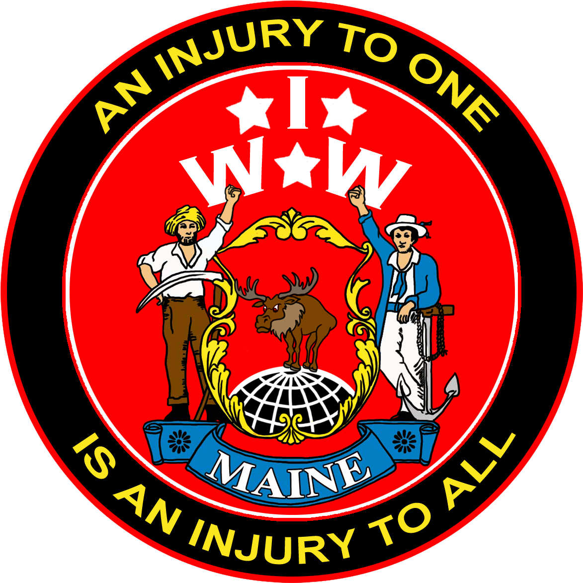 Iww Maine Union Logo, Slogan, Mottos, Organizations, - Secret Heart School Chandigarh (1243x1245), Png Download