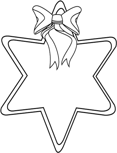 Printable Christmas Star Coloring Pages - Star Lantern Coloring Page (568x708), Png Download