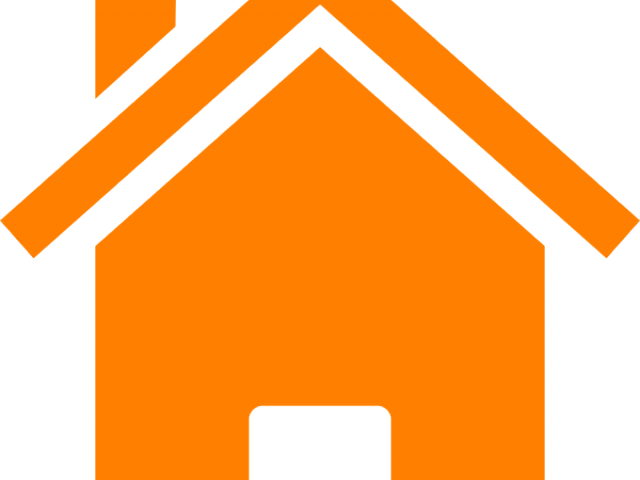 House Clipart Orange - Gold House Clipart (640x480), Png Download