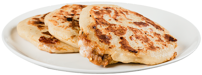 Homemade Pupusas - Naan (720x479), Png Download