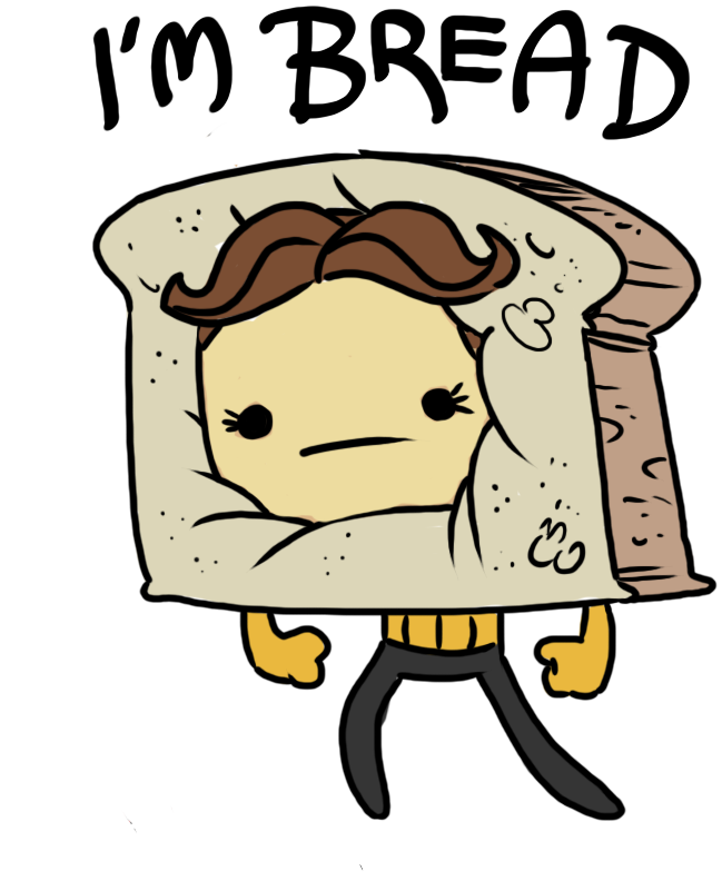 Breadlicant2 - Cartoon (800x900), Png Download